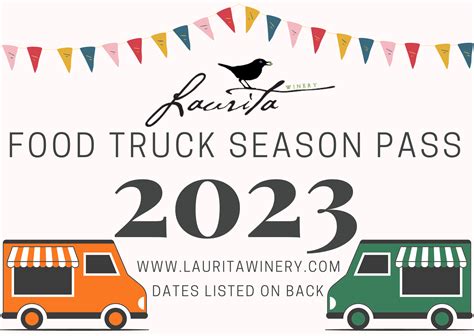 2023 laurita food truck series season pass laurita winery