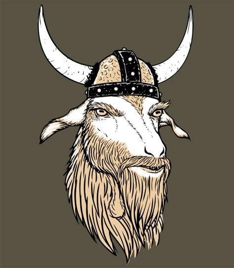 Billy Goat Viking T Shirt Headline Shirts