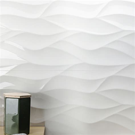 Ivy Hill Tile Ripple White Wavy X Ceramic Tile Reviews Wayfair Canada