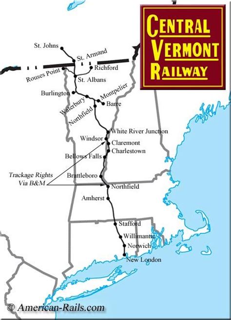 The Central Vermont Railway Was A Small Through Main Route That