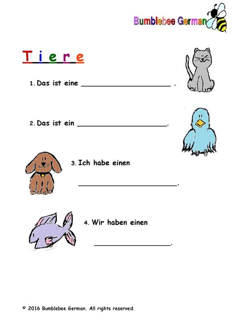 German Worksheets For Kids Printouts Beegerman