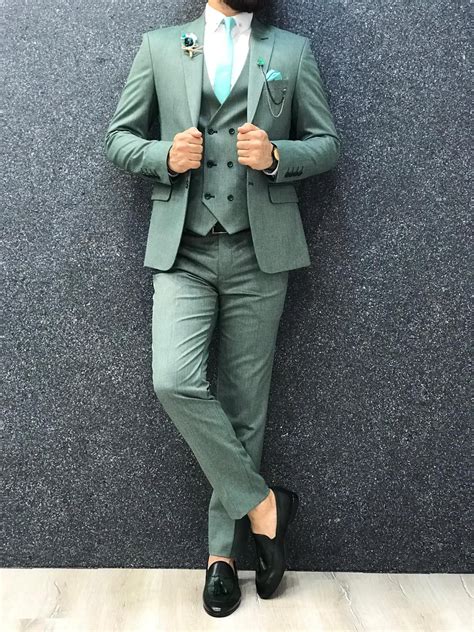 Next day delivery and free returns available. Buy Green Slim Fit Wool Suit by GentWith.com with in 2020 ...