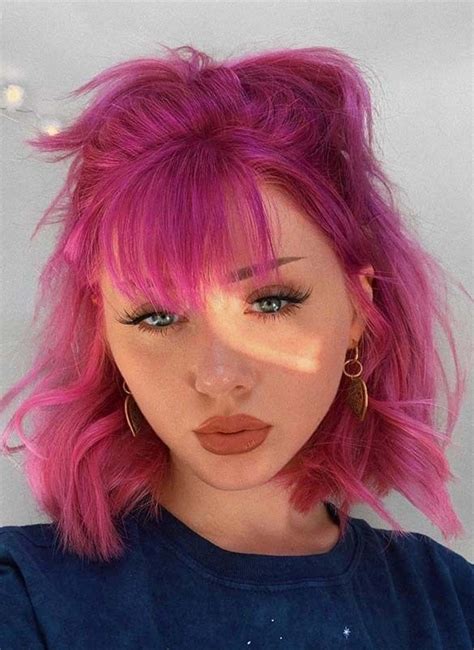 Pretty Pink Hair Styles And Hair Color Shades For Women 2019 Hair Color Pink Pink Short Hair