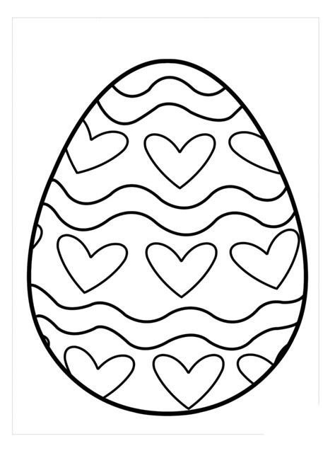 Cute Easter Egg Coloring Page Free Printable Coloring Pages For Kids