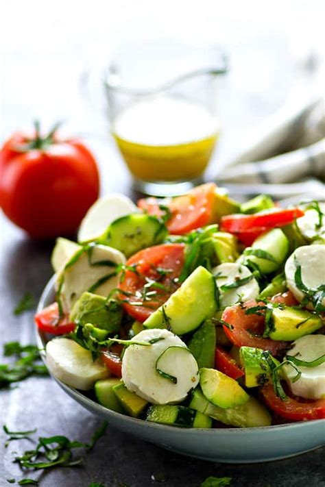 Maybe you would like to learn more about one of these? Italian Mozzarella Cucumber Tomato Avocado Salad