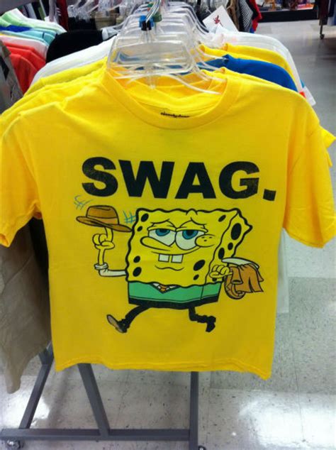 Yellow Spongebob Swag Shirt Funny Faxo