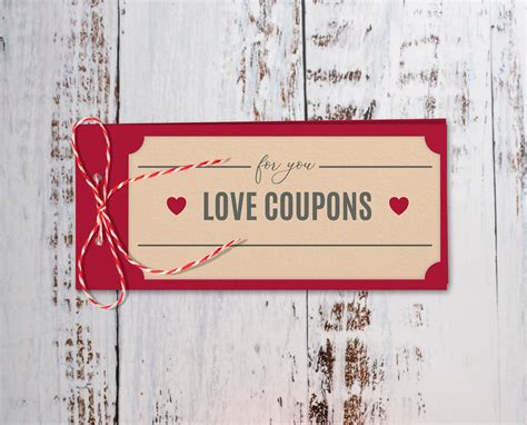 Love Coupons Romantic Coupons Printable Love Coupon Book Etsy