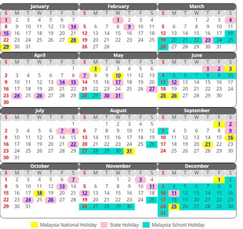 2017 malaysia public holiday calendar. Kalendar Cuti di Malaysia 2017 - LensaKami