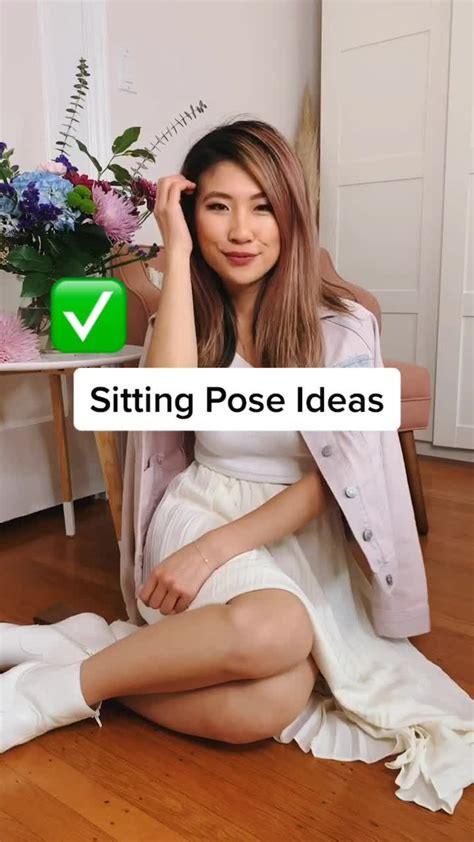 Ally Chenfashionbyally On Tiktok Sitting Pose Ideas With A Skirt Howtopose Modelpose