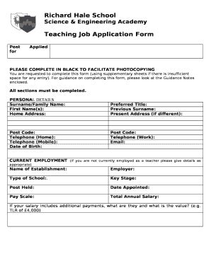 misscintunn application format  teacher job