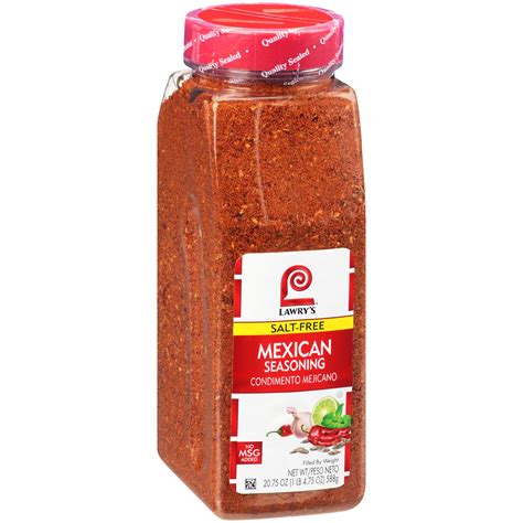Buy Lawry S Salt Free Mexican Seasoning 20 75 Oz One 20 75 Ounce Container Of Mexican Spice