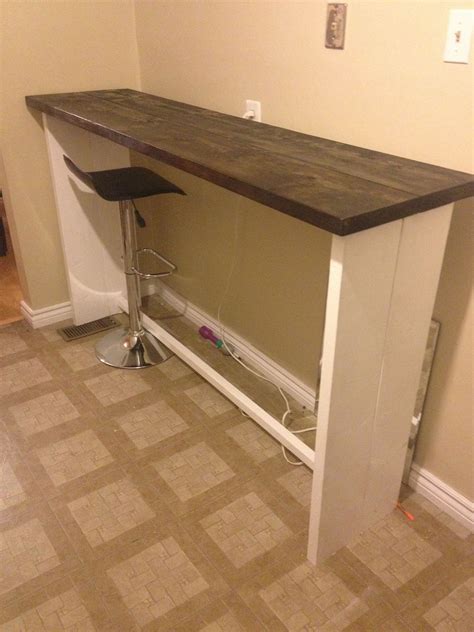 It fits the breakfast nook off the kitchen perfectly. Lets make a Bar Table! | Do It Yourself Home Projects from ...