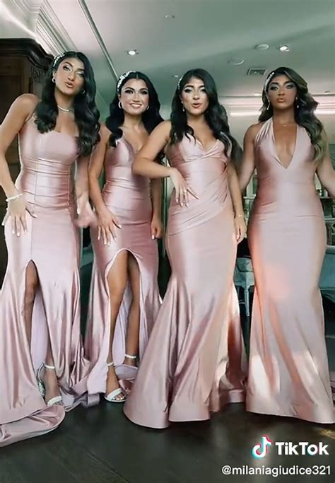 Teresa Giudices Daughters Look Grown Up In Glam Bridesmaid Dresses