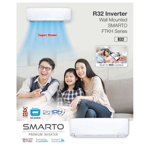 Air Conditioner Daikin Aircond Smart Control WiFi R32 Wall