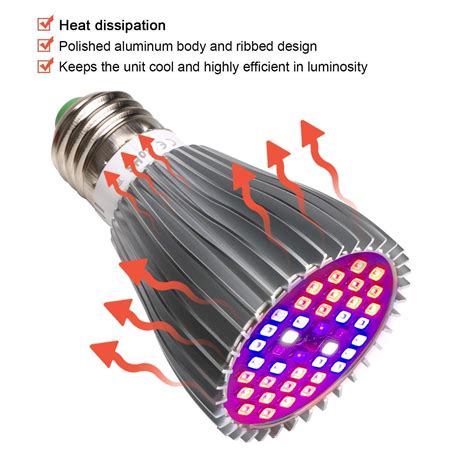 30w Full Spectrum E27 Led Grow Light Bulb Uv Ir Lamp For Indoor Plant