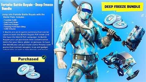 New Deep Freeze Skin Bundle Pack In Fortnite Youtube