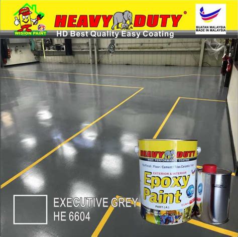 5 Liter Heavy Duty Two Pack Epoxy Floor Paint 4 Liter 1 Liter 5l
