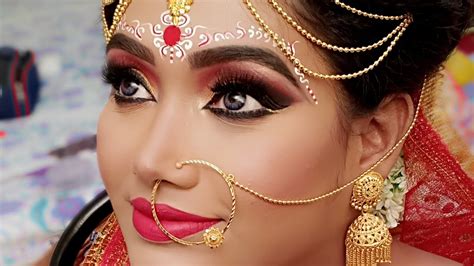 Traditional Bengali Bridal Makeup Real Indian Bridal Makeup Tutorial