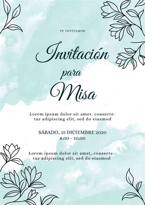 Top Imagen Plantillas Tarjetas De Invitacion Para Misa De Difuntos