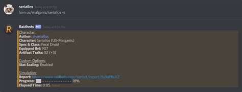 Here is the full list of tatsumaki discord bot commands, which is an extremely capable discord bot. Raidbots Discord Bot. The Raidbots Discord bot is an easy ...