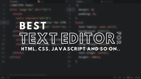 The Best Text Editor For Coding Templateolpor