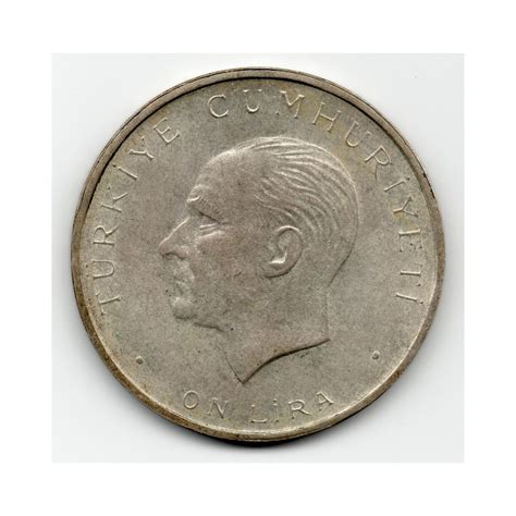 Benim Koleksiyonum 10 Lira 1960 Gümüş 830 Ayar Çil Eski Fiyatı