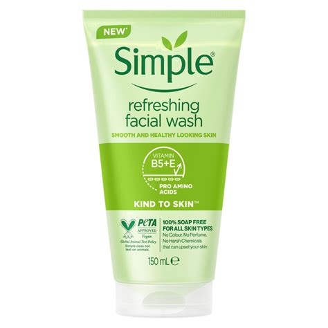 Sữa Rửa Mặt Simple Kind To Skin Moisturising Facial Wash 150ml Xanhsữa