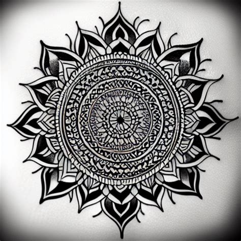 Tattoo Art Mandala Pagan · Creative Fabrica