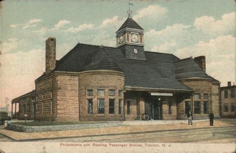 Philadelphia And Reading Passenger Station Trenton Nj Postcard