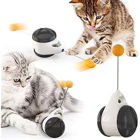 Interactive Cat Toys Ball Mvryce For Indoor Cats With Catnip Balanced