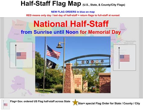 Half Staff Alerts And Daily Reminders For May 31 2021 Flag Steward