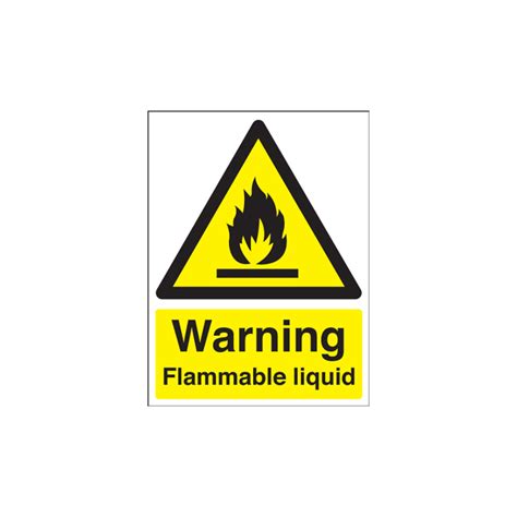 Warning Flammable Liquid Sign Warning Flammable Liquid Signage