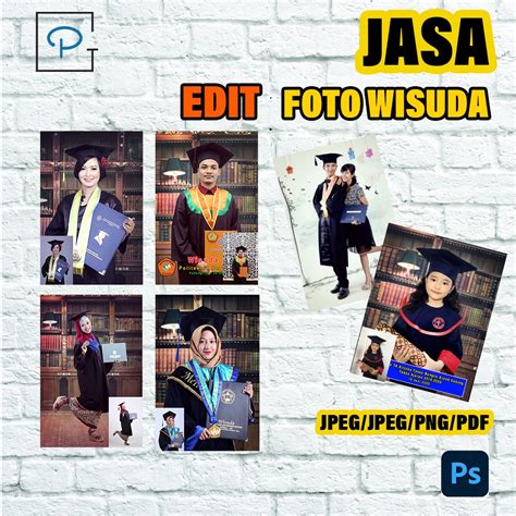 Jual Edit Foto Wisudaedit Foto Graduationganti Background Foto Wisuda