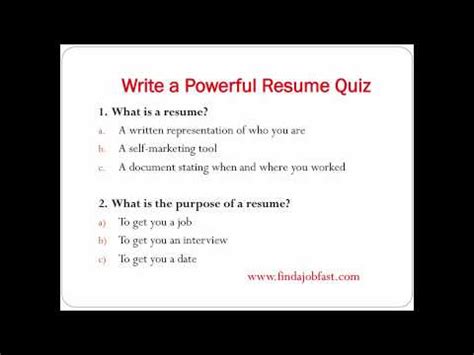How to format a resume with no experience. How to write a powerful resume to find a job fast - YouTube