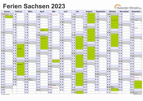 Ferien Sachsen 2023 Ferienkalender Zum Ausdrucken