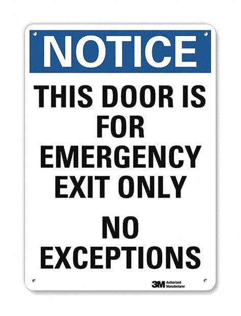 Lyle Notice Sign Sign Format Traditional Osha This Door Is For