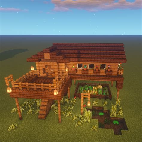 There are tons of minecraft house ideas out there and it can be hard to settle on just one. 1-chunk house on stilts. : Minecraft