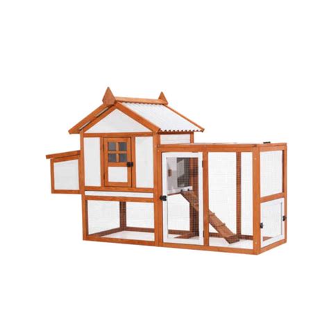 Fir Wood Walk In Chicken Coop With Chicken Run Sunset Feed And Supply