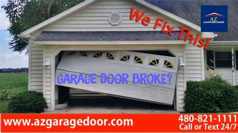 Garage Door Brook You Break It We Fix It Garage Door Broke By Az