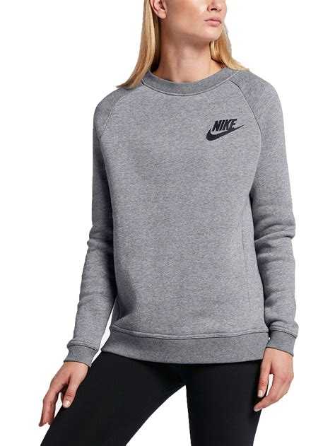 Nike Sportswear Rally Crew Neck Womens Sweatshirt Carbon Heatherblack