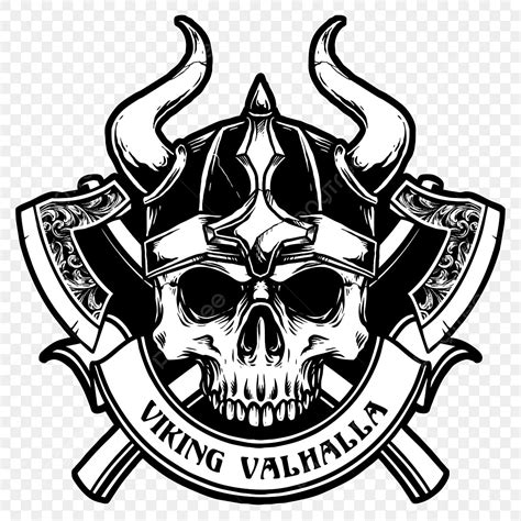 Viking Skull With Weapon Vector Illustration Skull Drawing Rat