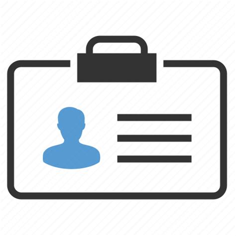 Account Badge Id Card Identification Identity Profile Resume Icon