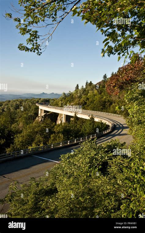 Linn Cove Viaduct On The Blue Ridge Parkway In North Carolinas Blue