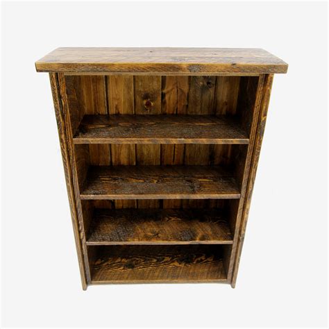 Rustic Wooden Bookshelf Four Corner Furniture Bozeman Mt