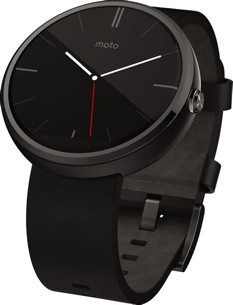 Motorola Moto 360 Black Leather Smartwatch Price In India Buy
