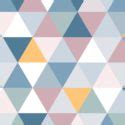 Colorful Triangle Pattern Wallpaper Mural Hovia