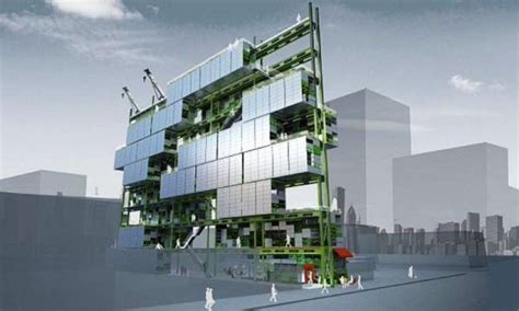3d Architecture Prefab Residential Building Concept By