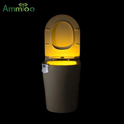 Ammtoo Pir Motion Sensor Toilet Seat Novelty Led Lamp Colors Auto Change Infrared Induction