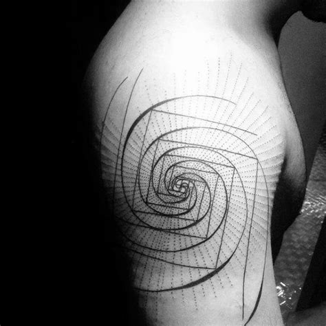 60 Fibonacci Tattoo Designs For Men Spiral Ink Ideas Spiral Tattoos