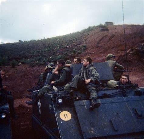 1st Cav Div Troopers Atop An M113 Apc Binh Dinh Province 1967